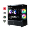VỎ CASE KENOO ESPORT MK200 BLACK ( MATX, MÀU ĐEN/KHÔNG FAN) - CASE BỂ CÁ