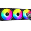 TẢN HUNTKEY GX360R BLACKTIP SHARK BLACK LED ARGB (CÓ HIỂN THỊ NHIỆT ĐỘ)